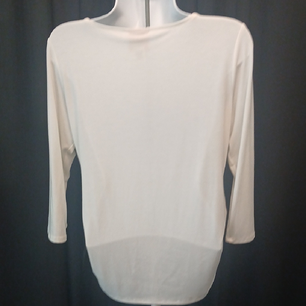 Ruby Rd. Ivory Top with Gold Accents - Picture 6 of 7